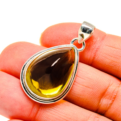Olive Quartz Pendants handcrafted by Ana Silver Co - PD745411