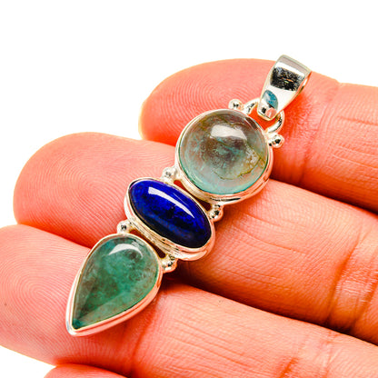 Green Fluorite Pendants handcrafted by Ana Silver Co - PD745444