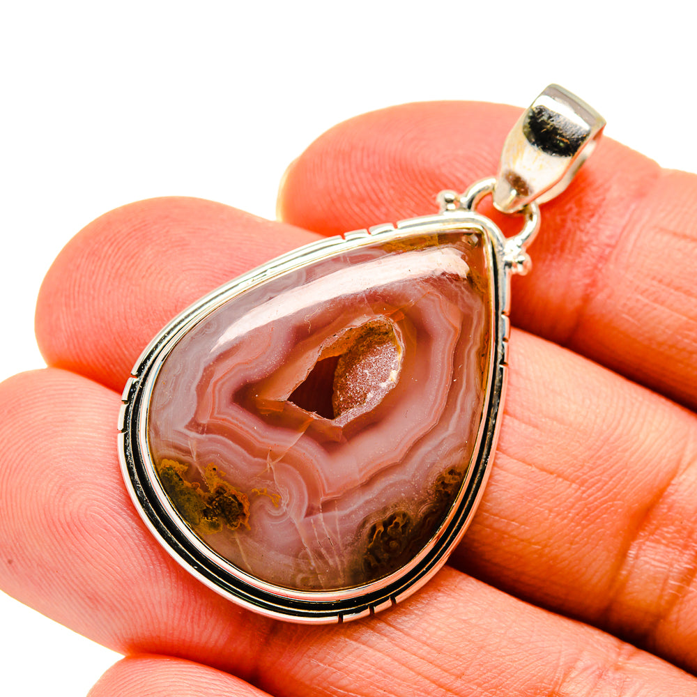 Botswana Agate Pendants handcrafted by Ana Silver Co - PD745477
