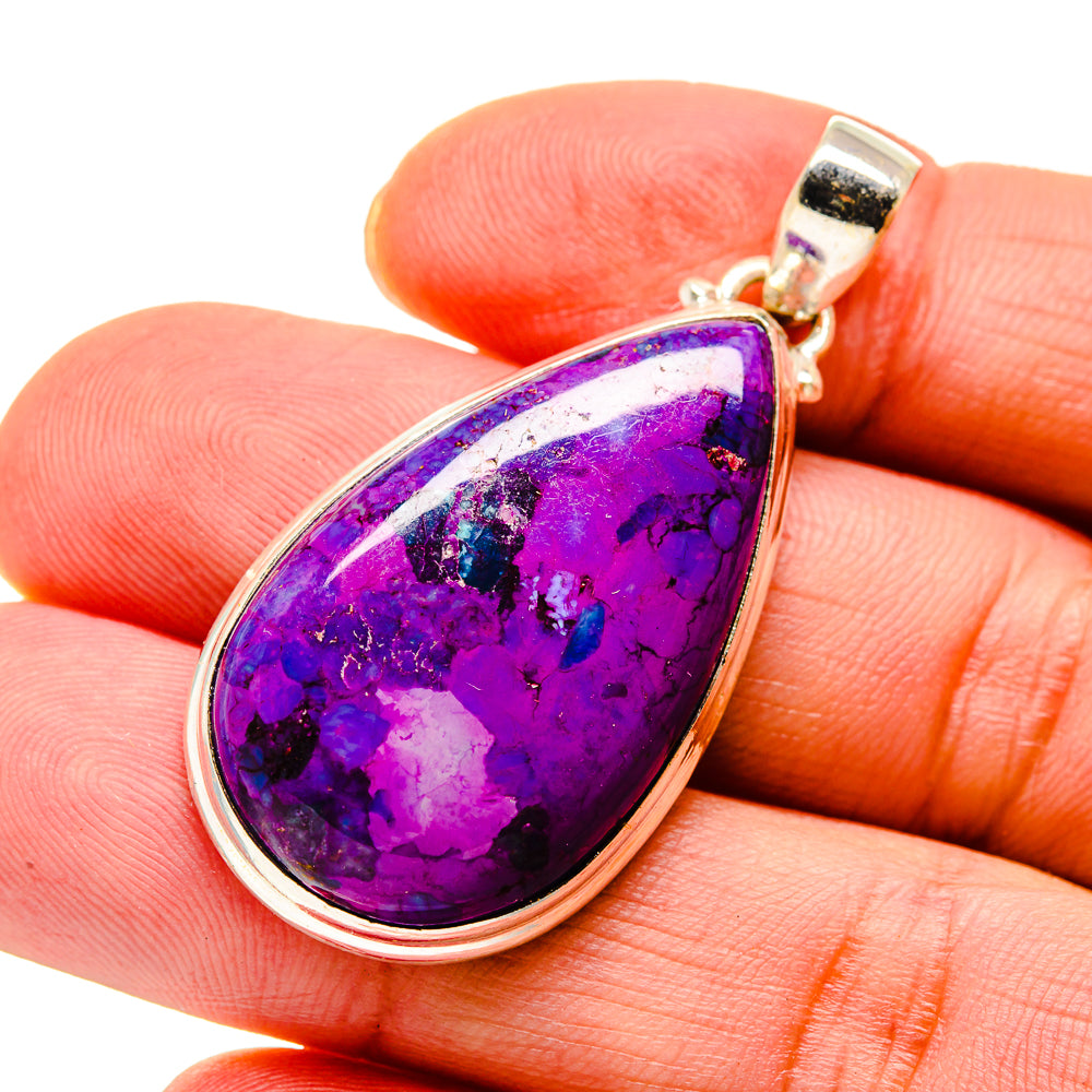Purple Copper Composite Turquoise Pendants handcrafted by Ana Silver Co - PD745517