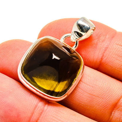 Olive Quartz Pendants handcrafted by Ana Silver Co - PD745549