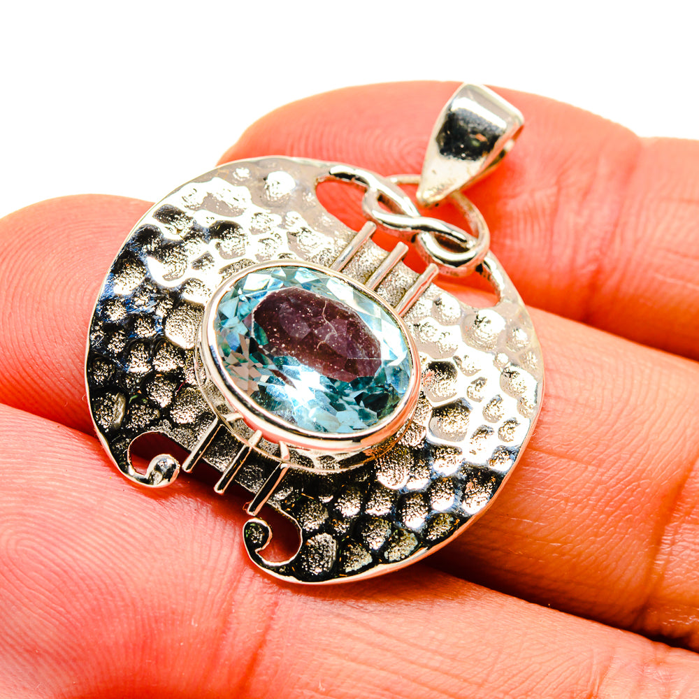 Blue Topaz Pendants handcrafted by Ana Silver Co - PD745567