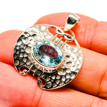 Blue Topaz Pendants handcrafted by Ana Silver Co - PD745567