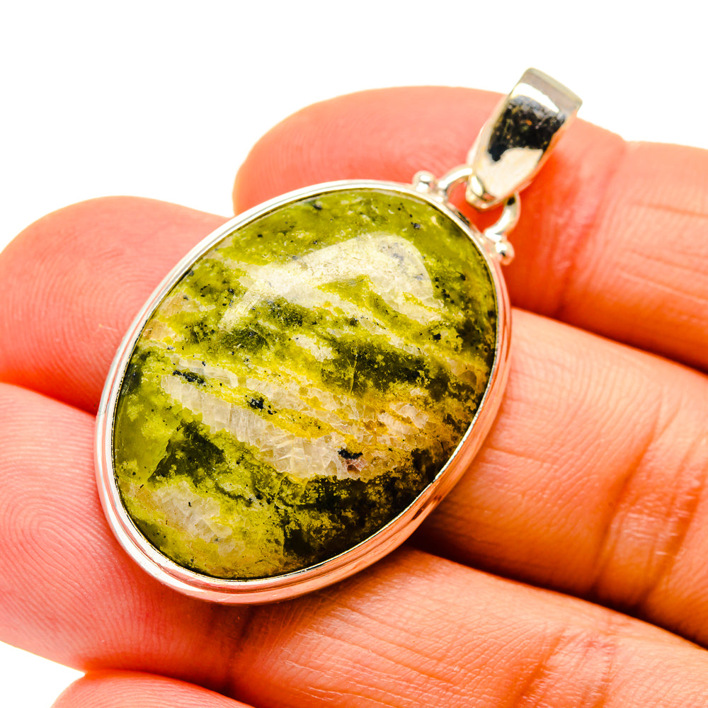 African Green Opal Pendants handcrafted by Ana Silver Co - PD745585