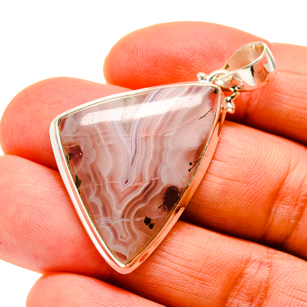 Laguna Lace Agate Pendants handcrafted by Ana Silver Co - PD745618