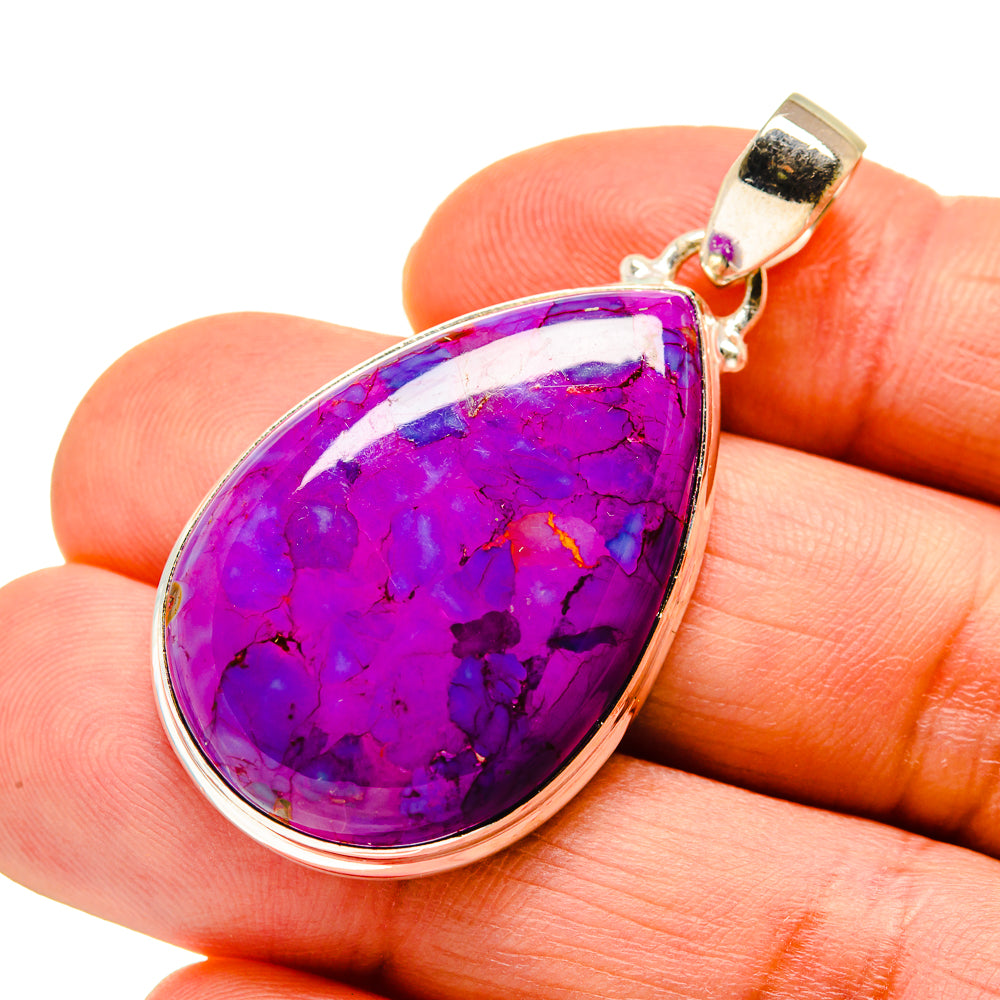Purple Copper Composite Turquoise Pendants handcrafted by Ana Silver Co - PD745668