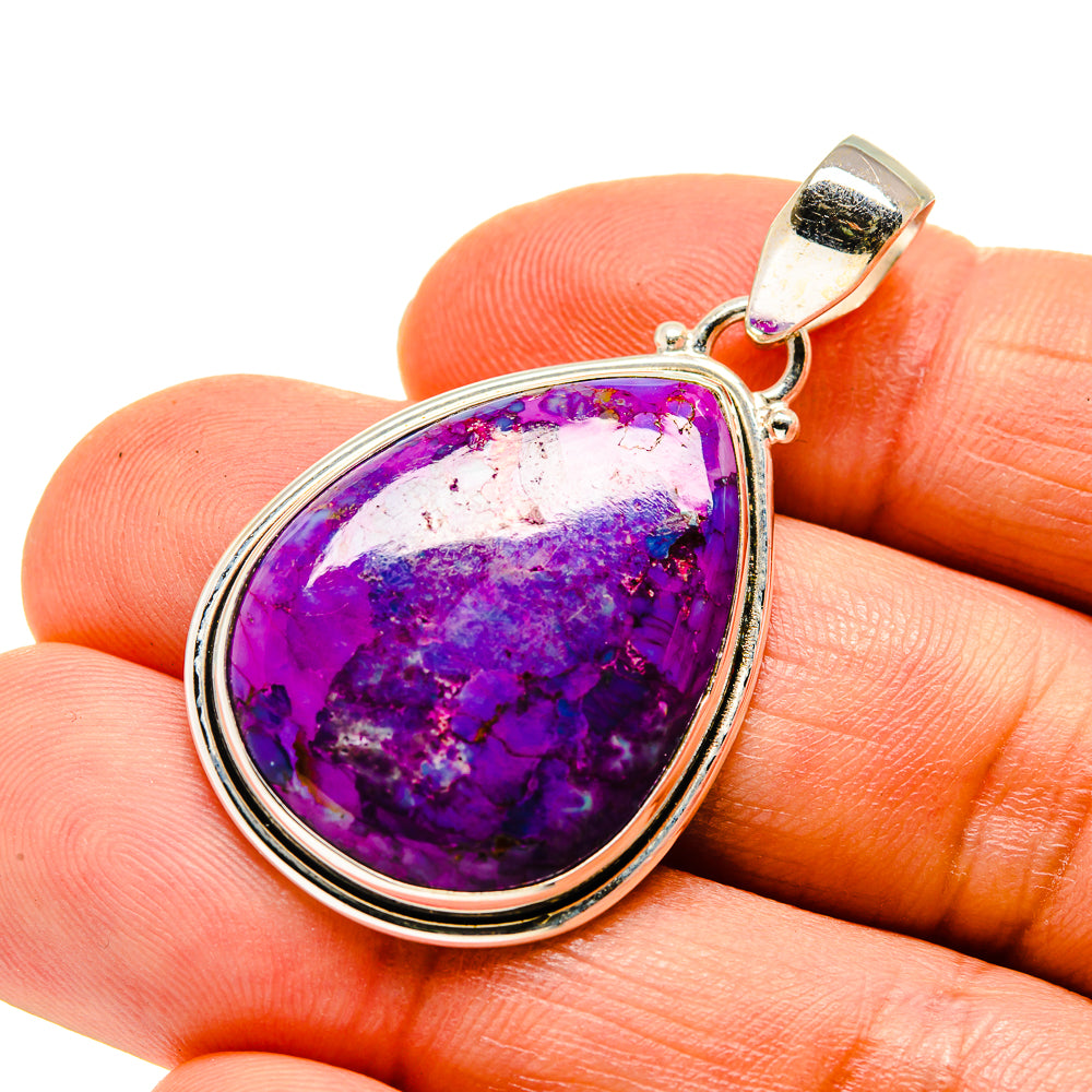 Purple Copper Composite Turquoise Pendants handcrafted by Ana Silver Co - PD745726