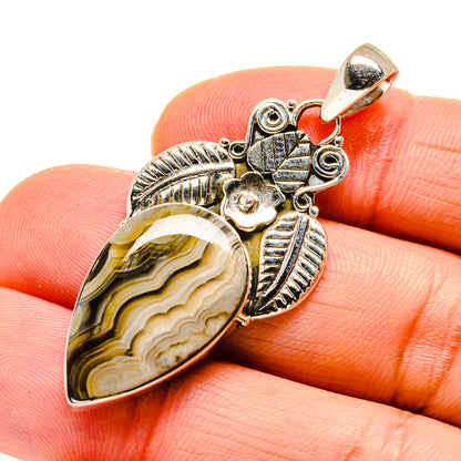 Laguna Lace Agate Pendants handcrafted by Ana Silver Co - PD745756