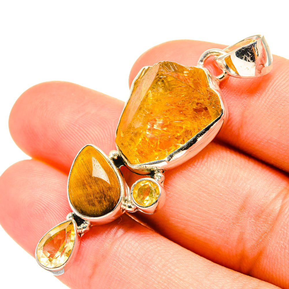 Citrine Pendants handcrafted by Ana Silver Co - PD7458