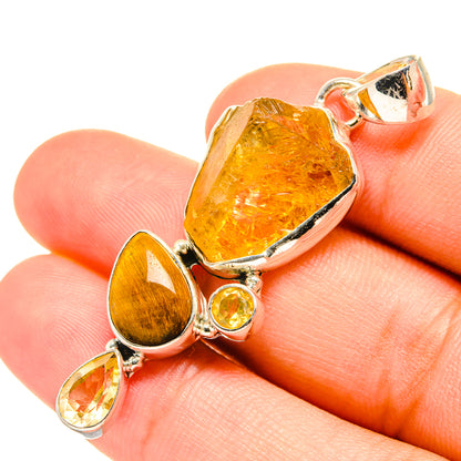 Citrine Pendants handcrafted by Ana Silver Co - PD7458