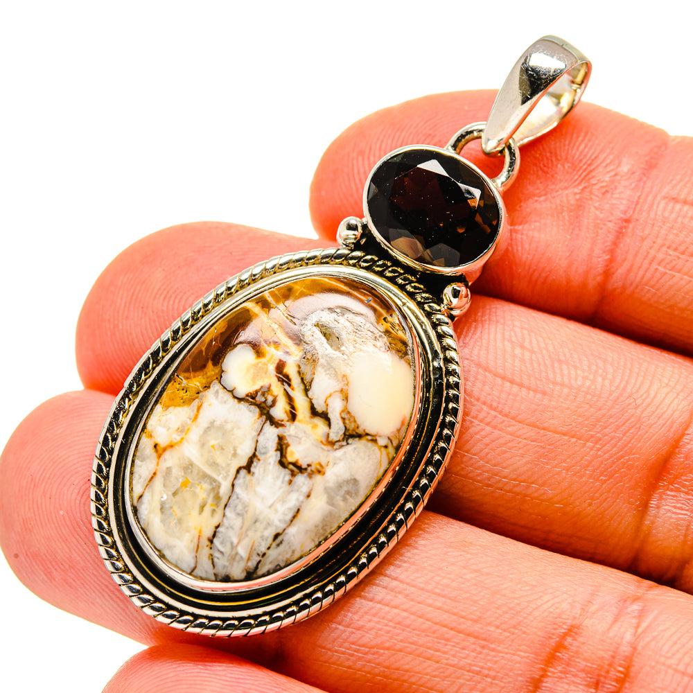Peanut Wood Jasper Pendants handcrafted by Ana Silver Co - PD745807