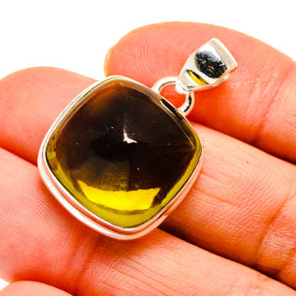 Olive Quartz Pendants handcrafted by Ana Silver Co - PD746006