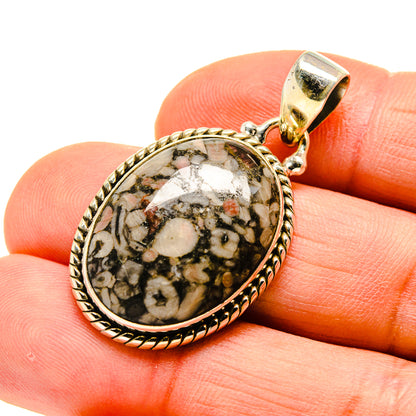 Crinoid Fossil Pendants handcrafted by Ana Silver Co - PD746015