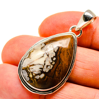 Peanut Wood Jasper Pendants handcrafted by Ana Silver Co - PD746167