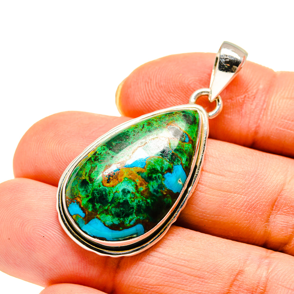 Chrysocolla Pendants handcrafted by Ana Silver Co - PD746291