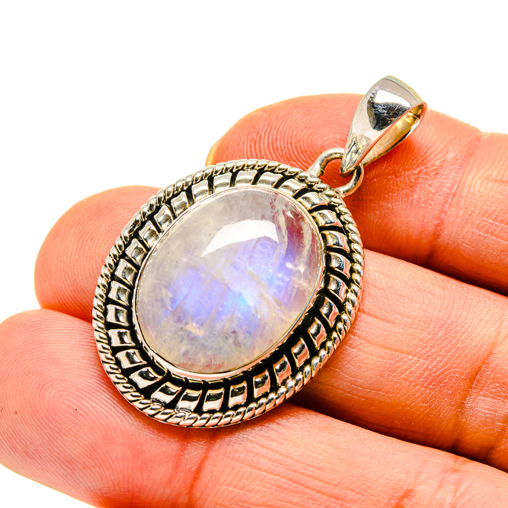 Rainbow Moonstone Pendants handcrafted by Ana Silver Co - PD746293