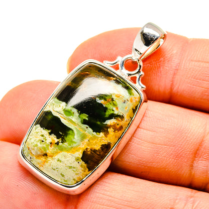 Australian Green Opal Pendants handcrafted by Ana Silver Co - PD746344