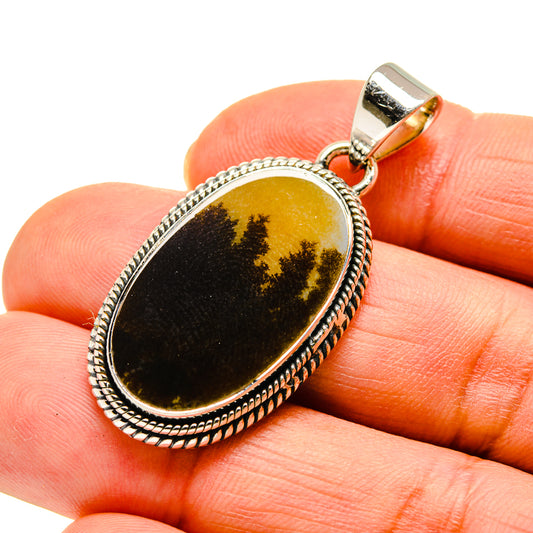 Scenic Dendritic Agate Pendants handcrafted by Ana Silver Co - PD746351