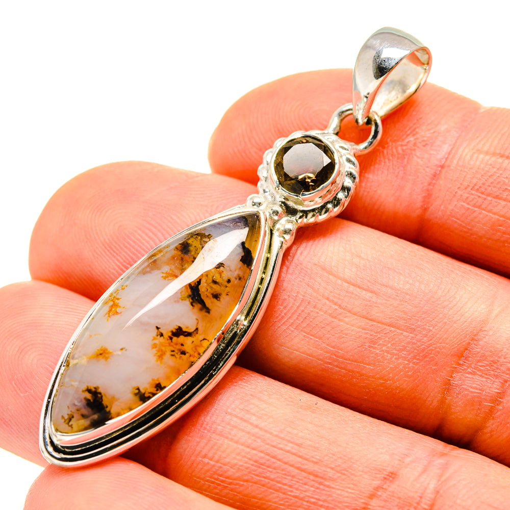 Plume Agate Pendants handcrafted by Ana Silver Co - PD746363