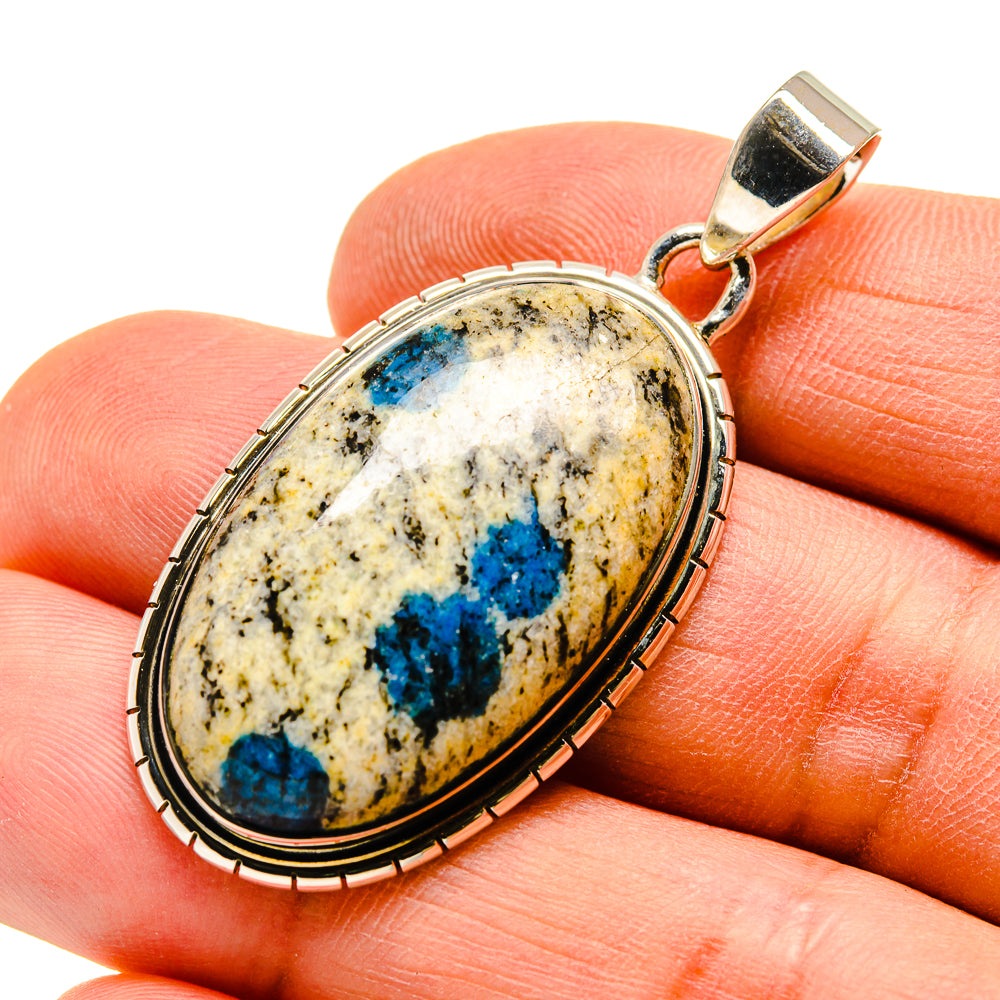 K2 Blue Azurite Pendants handcrafted by Ana Silver Co - PD746416