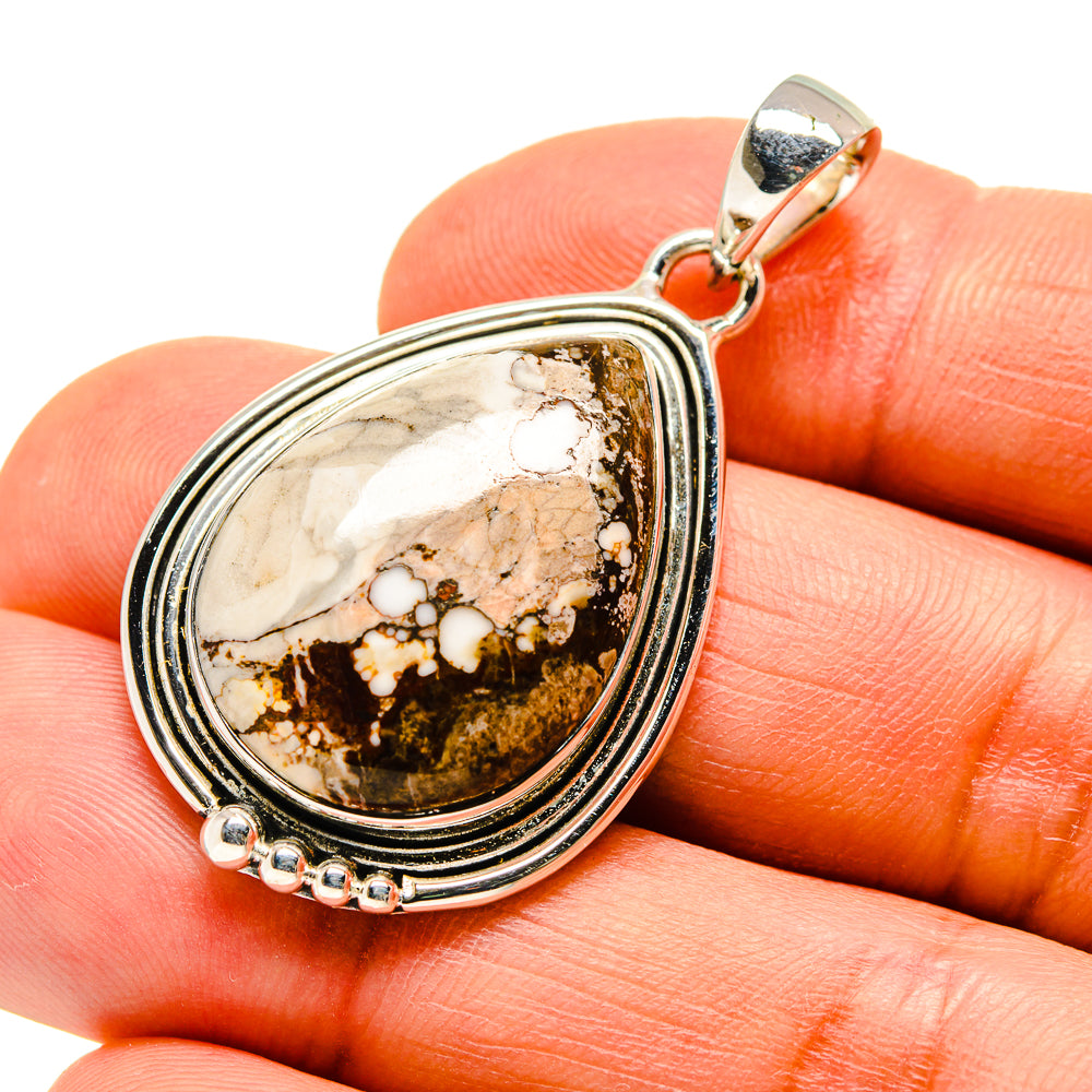 Peanut Wood Jasper Pendants handcrafted by Ana Silver Co - PD746467