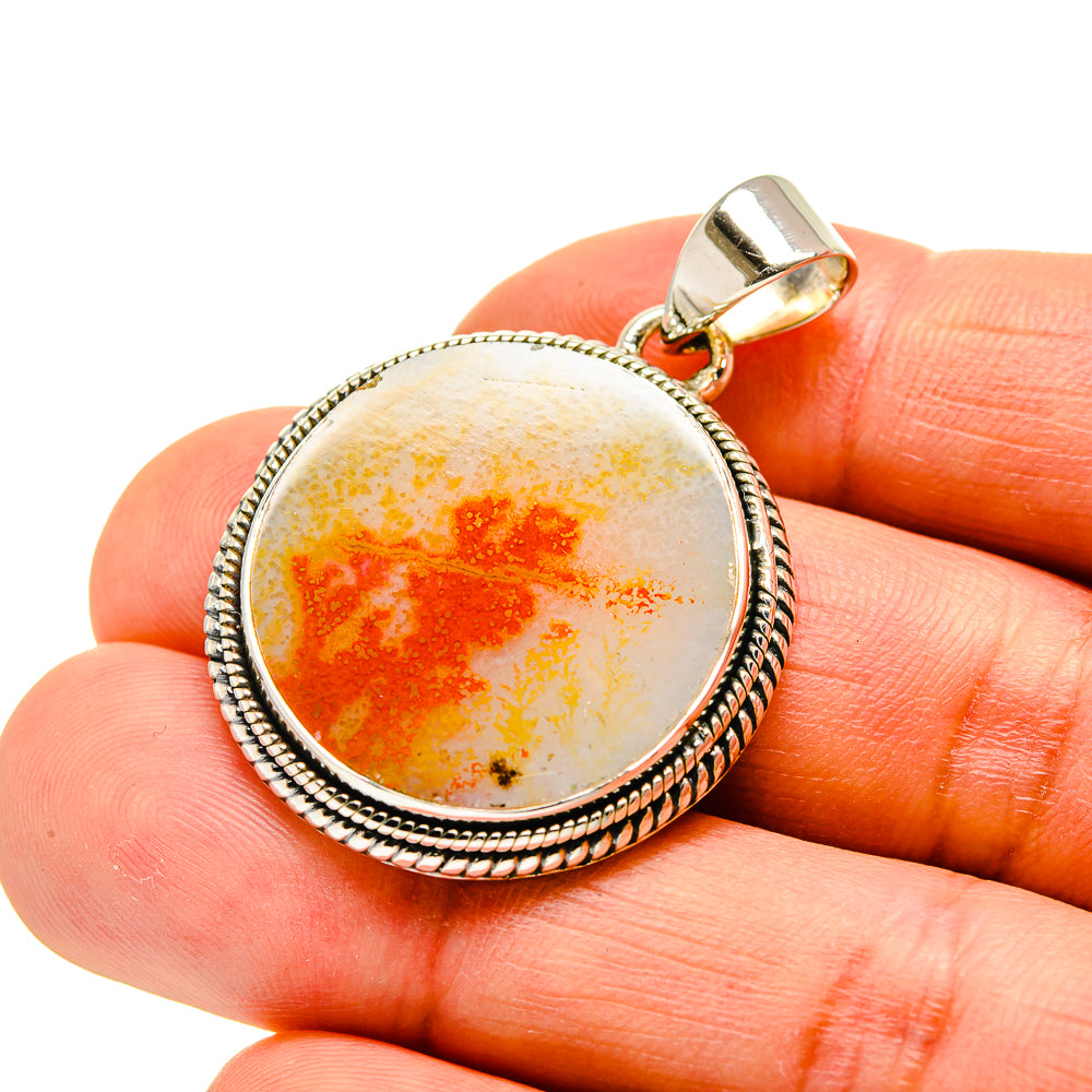 Scenic Dendritic Agate Pendants handcrafted by Ana Silver Co - PD746509