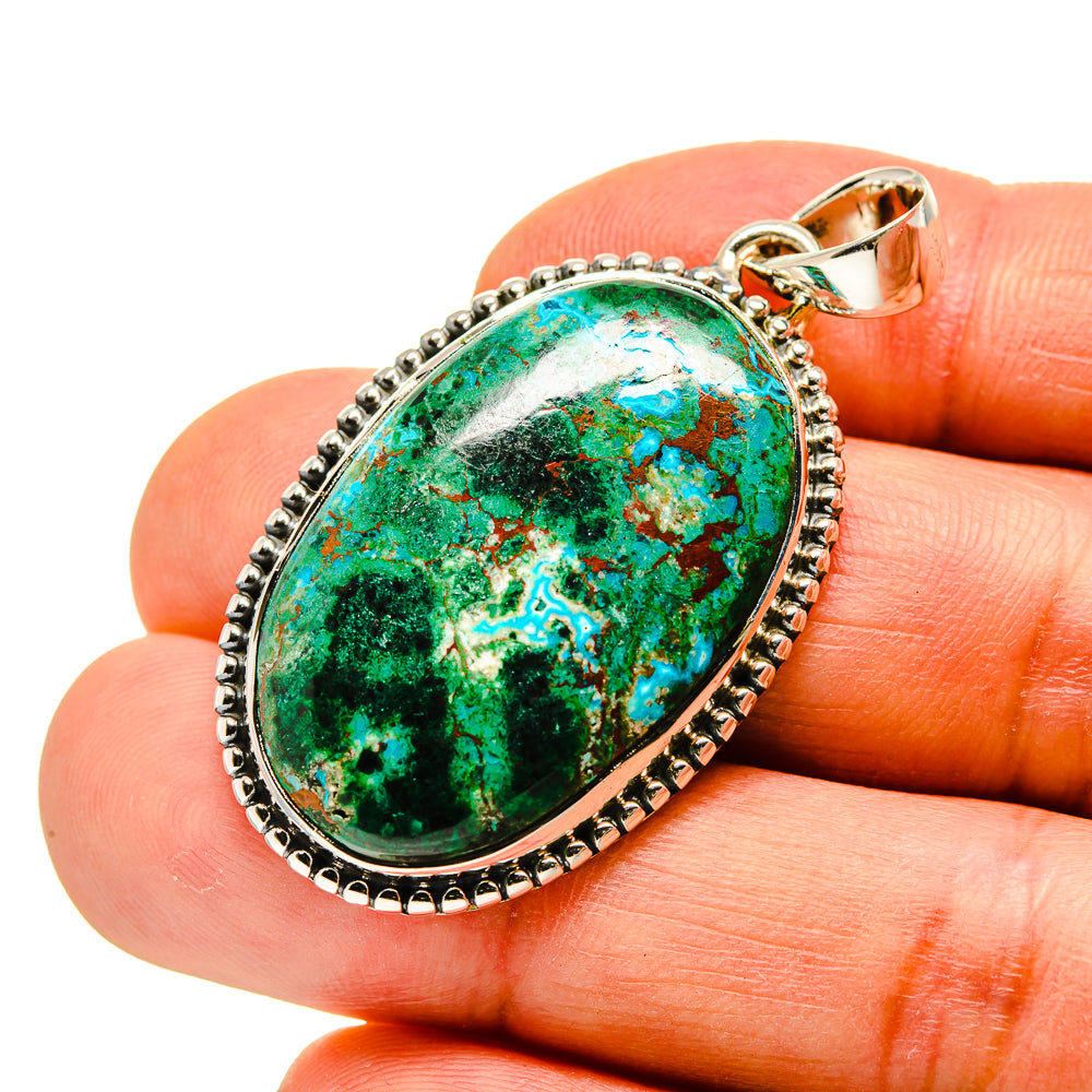 Chrysocolla Pendants handcrafted by Ana Silver Co - PD746529