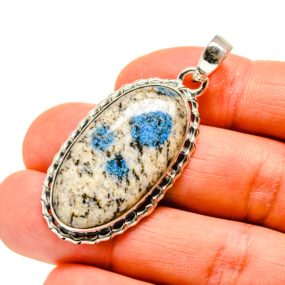 K2 Blue Azurite Pendants handcrafted by Ana Silver Co - PD746531