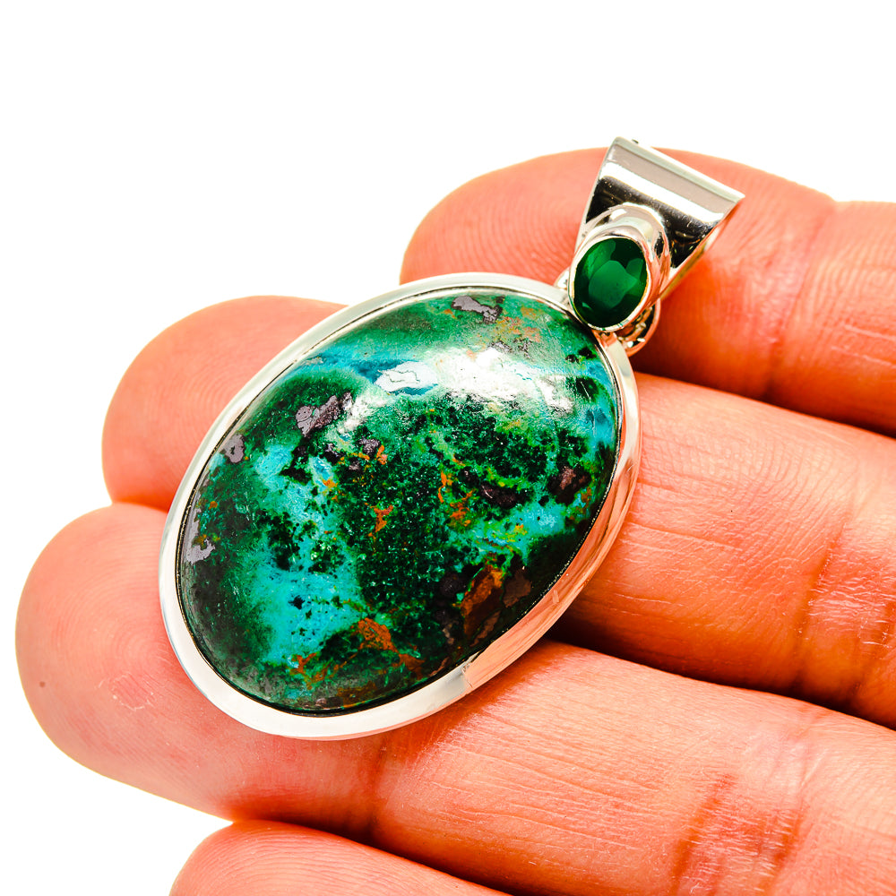 Chrysocolla Pendants handcrafted by Ana Silver Co - PD746537