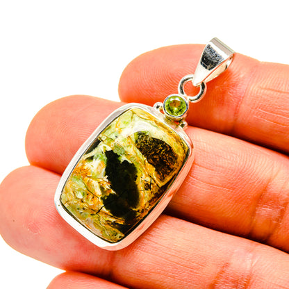 Australian Green Opal Pendants handcrafted by Ana Silver Co - PD746538