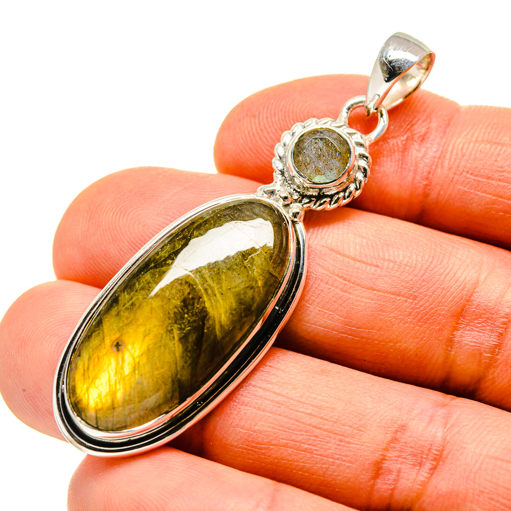 Labradorite Pendants handcrafted by Ana Silver Co - PD746550