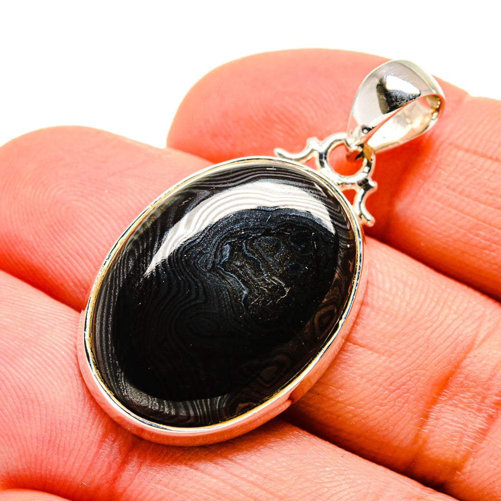 Psilomelane Dendrite Pendants handcrafted by Ana Silver Co - PD746595