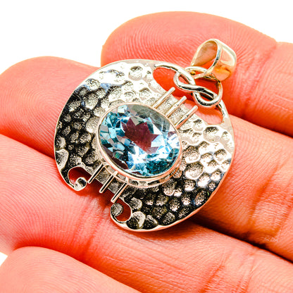 Blue Topaz Pendants handcrafted by Ana Silver Co - PD746632