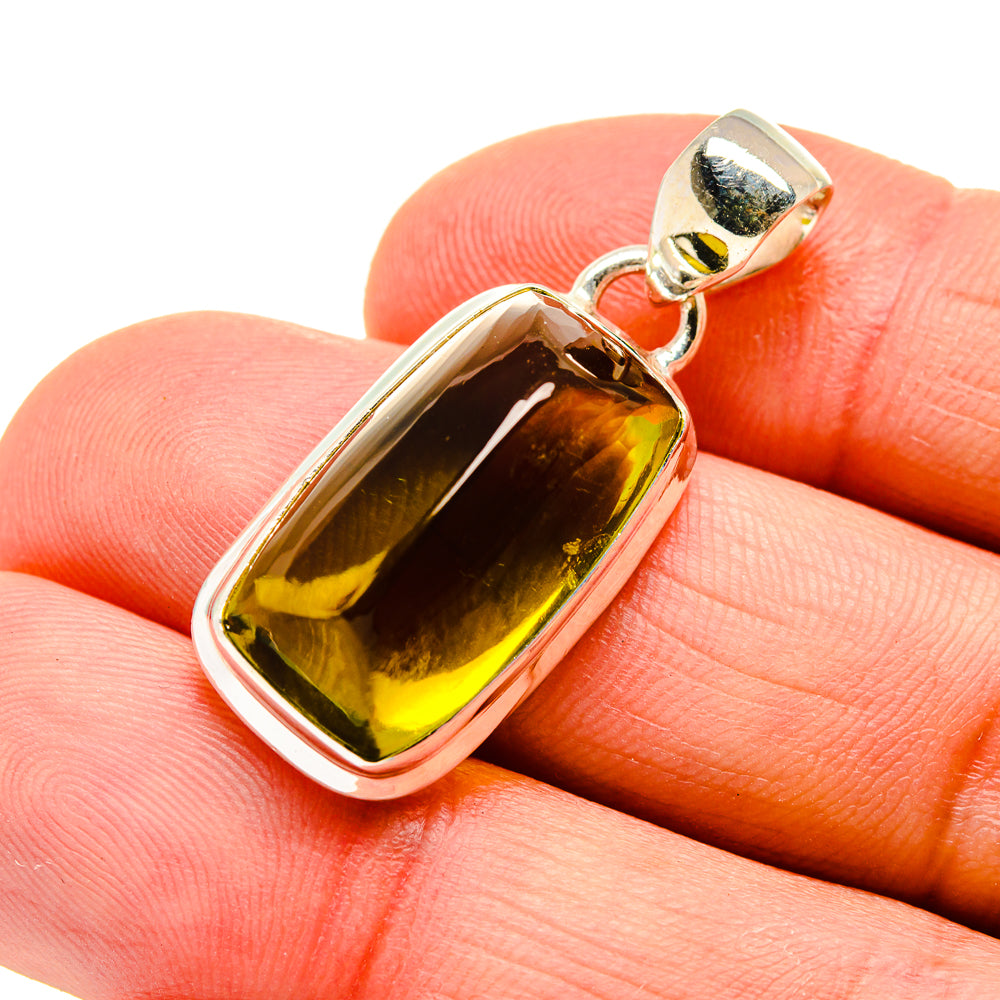 Olive Quartz Pendants handcrafted by Ana Silver Co - PD746642