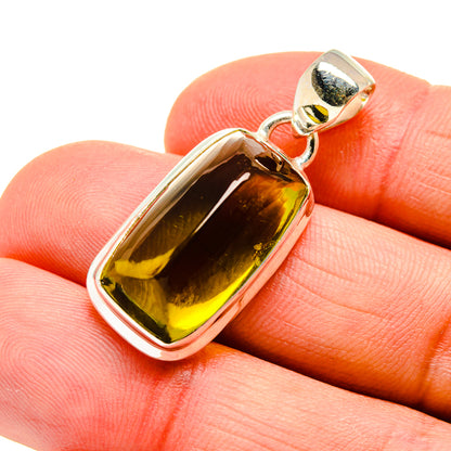 Olive Quartz Pendants handcrafted by Ana Silver Co - PD746642