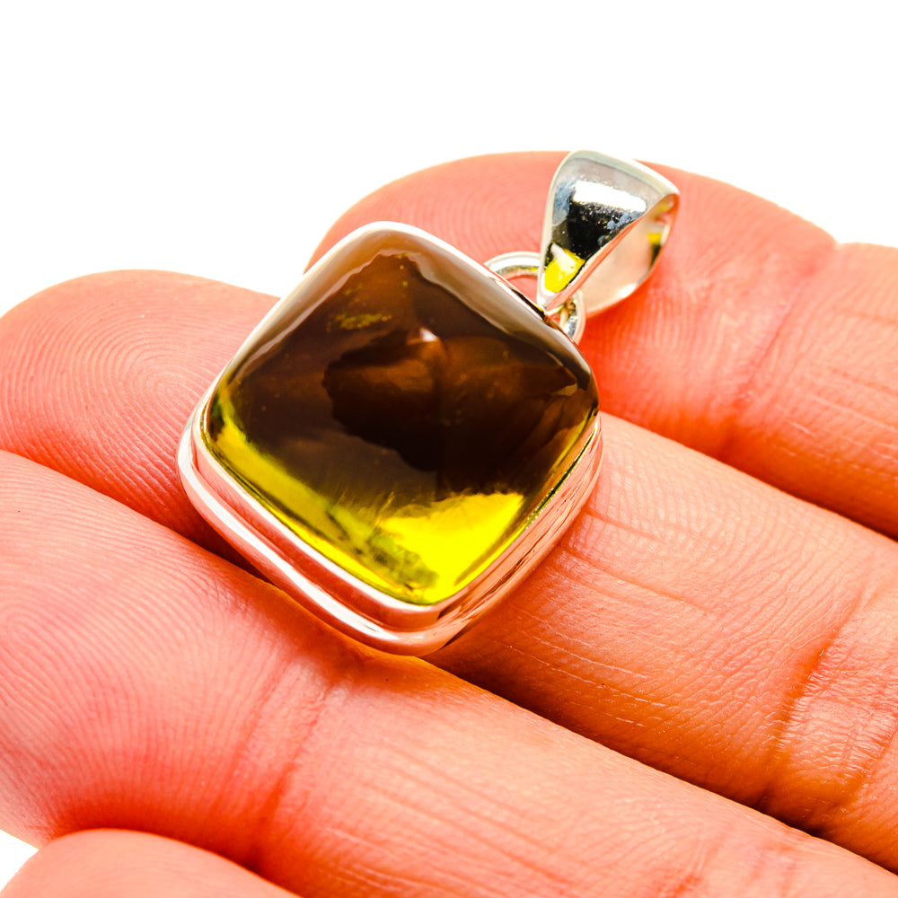 Olive Quartz Pendants handcrafted by Ana Silver Co - PD746649