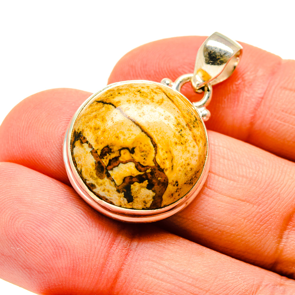 Picture Jasper Pendants handcrafted by Ana Silver Co - PD746650