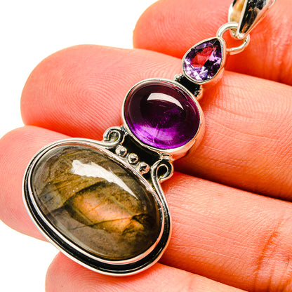 Labradorite Pendants handcrafted by Ana Silver Co - PD746676