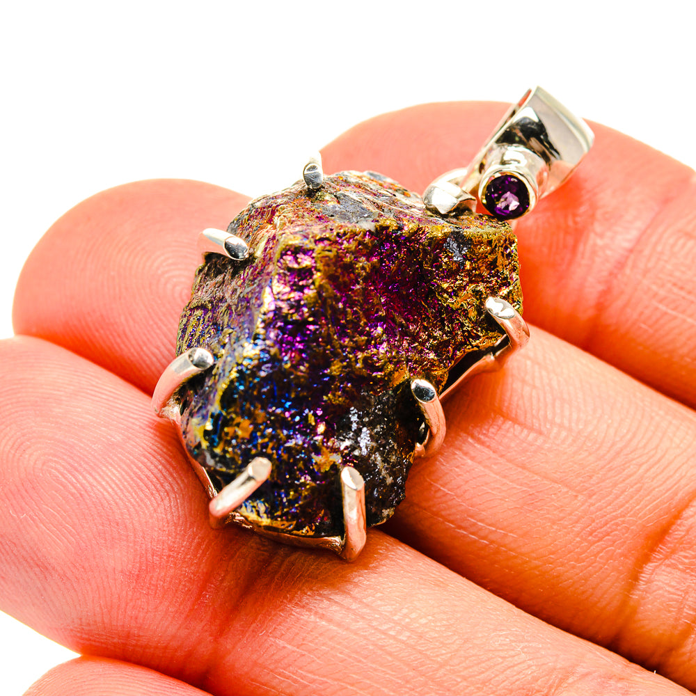 Titanium Druzy Pendants handcrafted by Ana Silver Co - PD746686