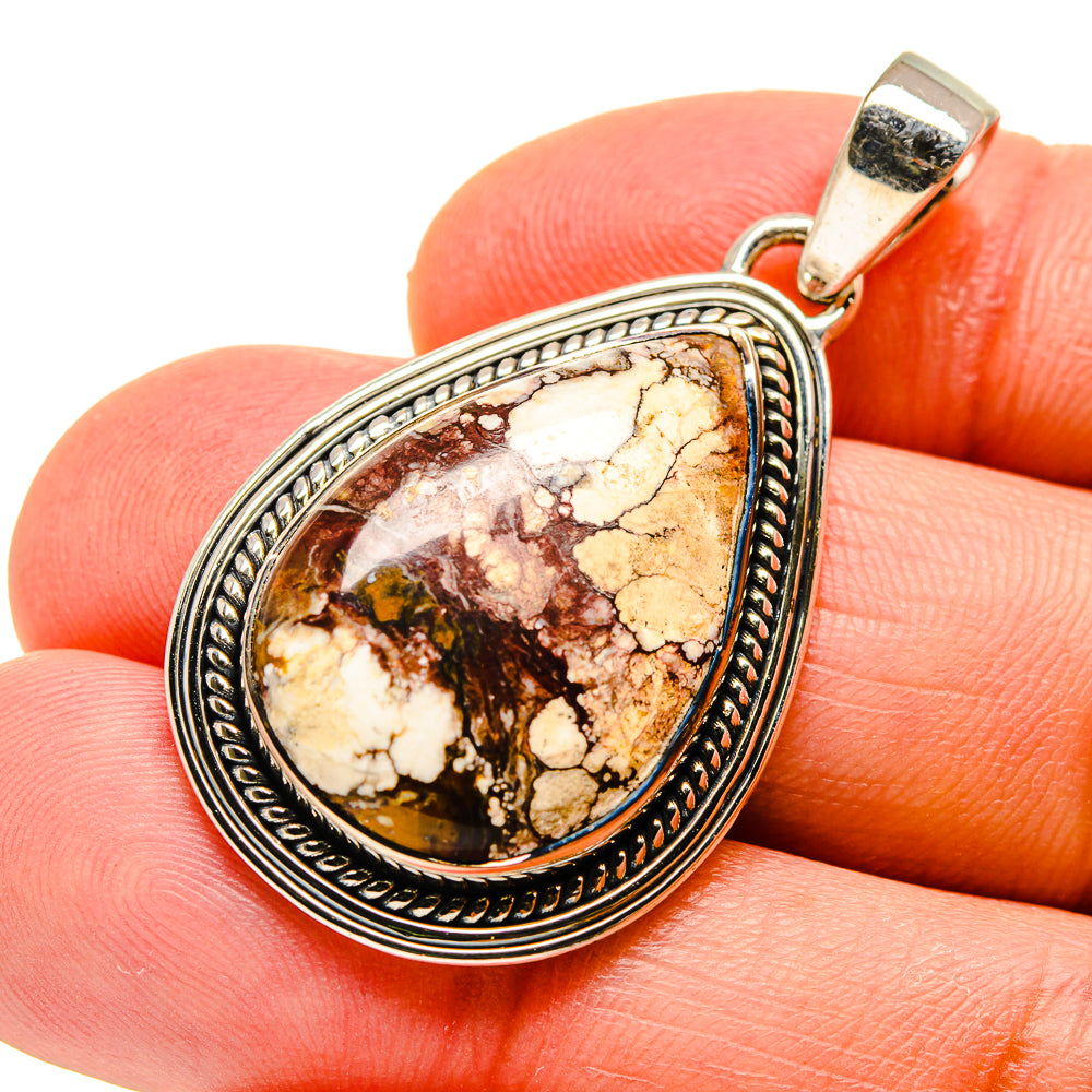Peanut Wood Jasper Pendants handcrafted by Ana Silver Co - PD746694