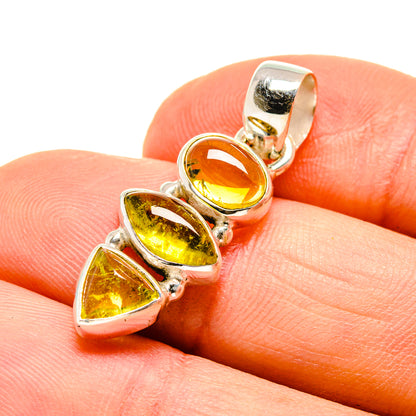 Olive Quartz Pendants handcrafted by Ana Silver Co - PD746721