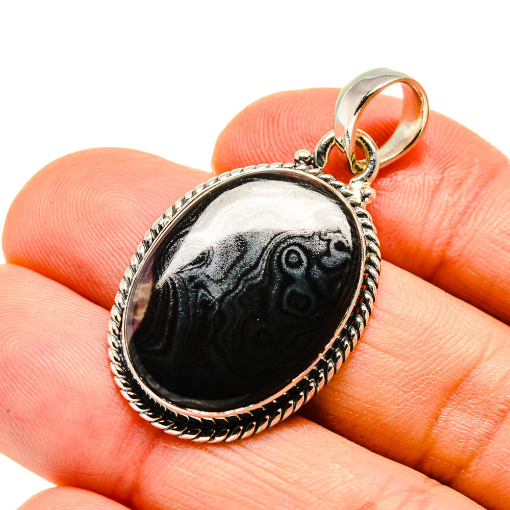 Psilomelane Pendants handcrafted by Ana Silver Co - PD746737