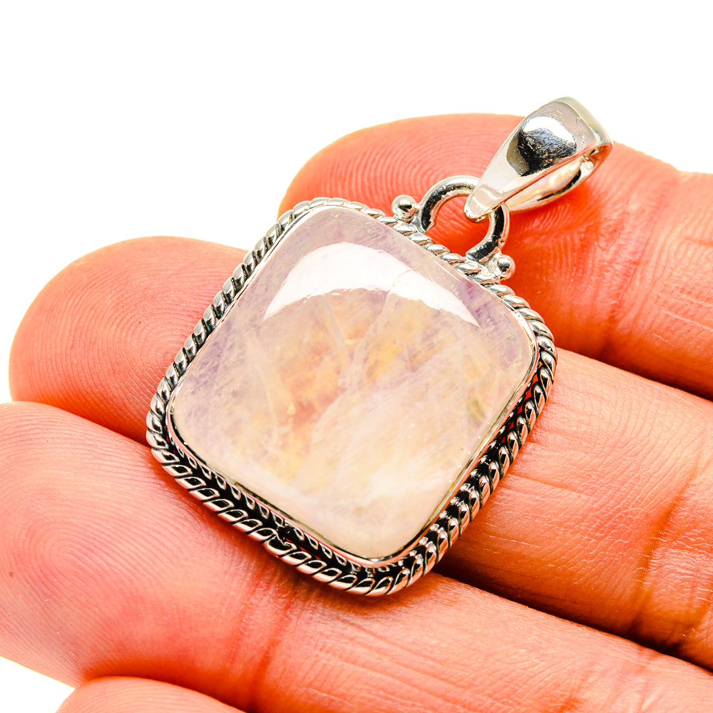 Rainbow Moonstone Pendants handcrafted by Ana Silver Co - PD746754