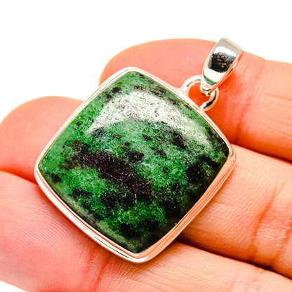 Ruby Zoisite Pendants handcrafted by Ana Silver Co - PD746802