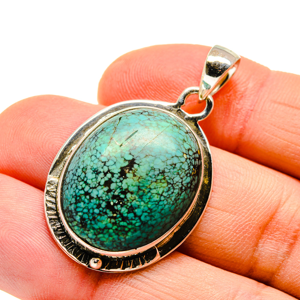 Tibetan Turquoise Pendants handcrafted by Ana Silver Co - PD746808