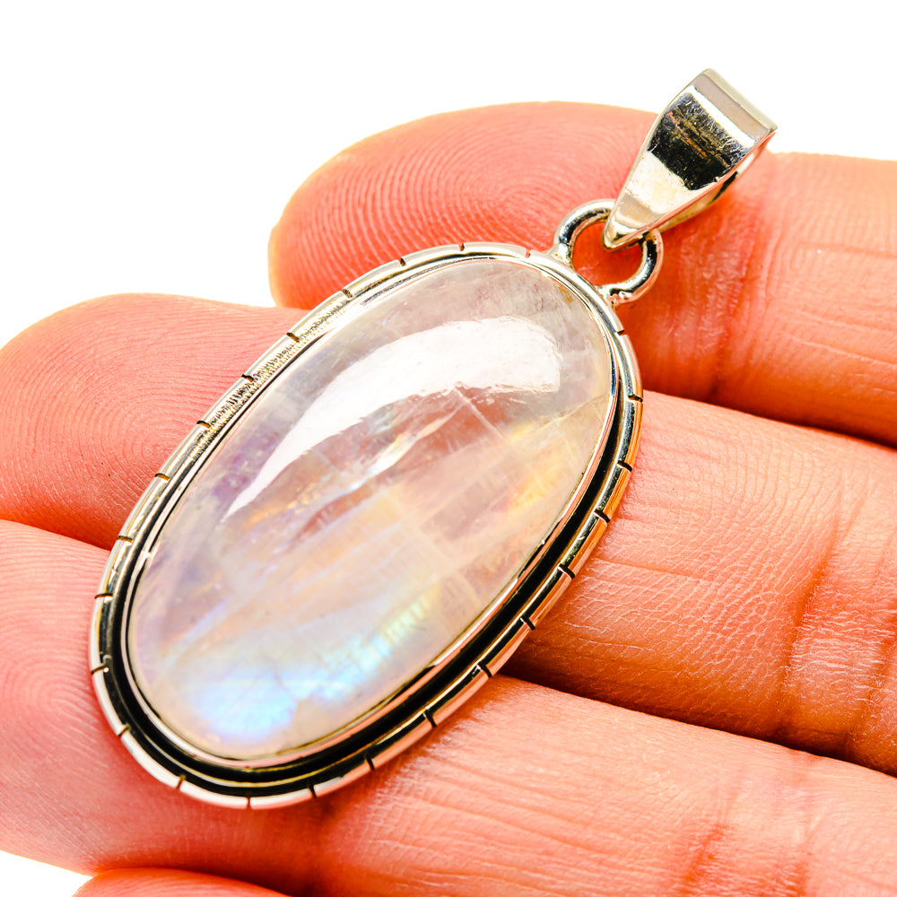 Rainbow Moonstone Pendants handcrafted by Ana Silver Co - PD746827