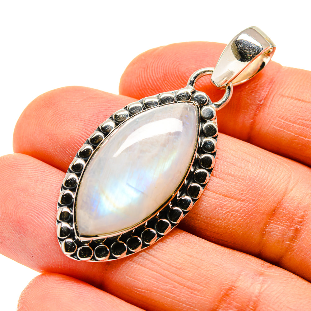Rainbow Moonstone Pendants handcrafted by Ana Silver Co - PD746954