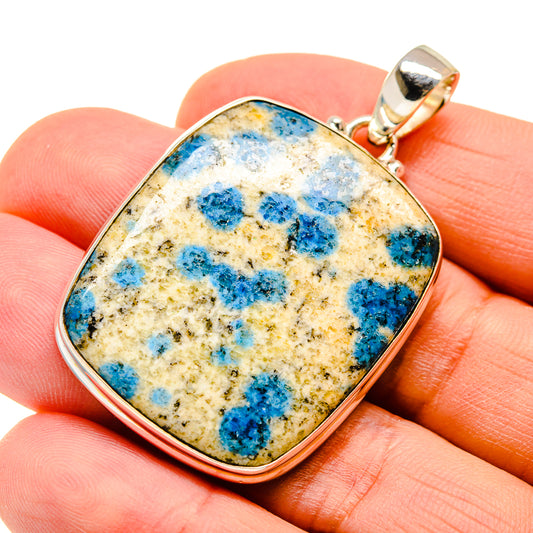 K2 Blue Azurite Pendants handcrafted by Ana Silver Co - PD747012