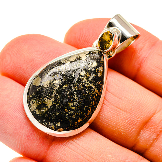 Pyrite In Agate Pendants handcrafted by Ana Silver Co - PD747051