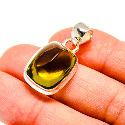 Olive Quartz Pendants handcrafted by Ana Silver Co - PD747144